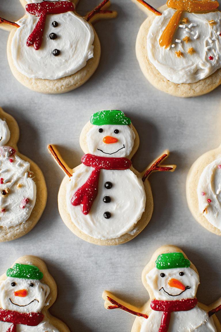 Lofthouse Style Snowman Sugar Cookies 44.Png