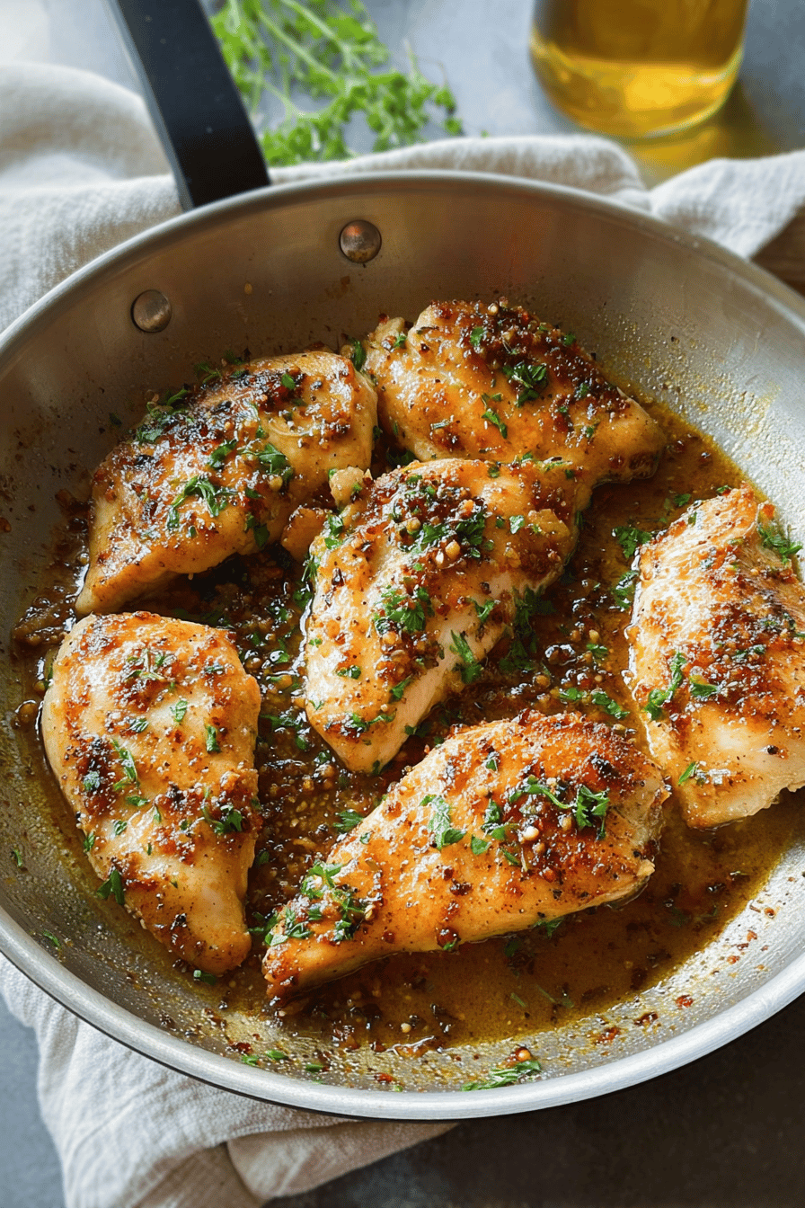 Maple Mustard Skillet Chicken
