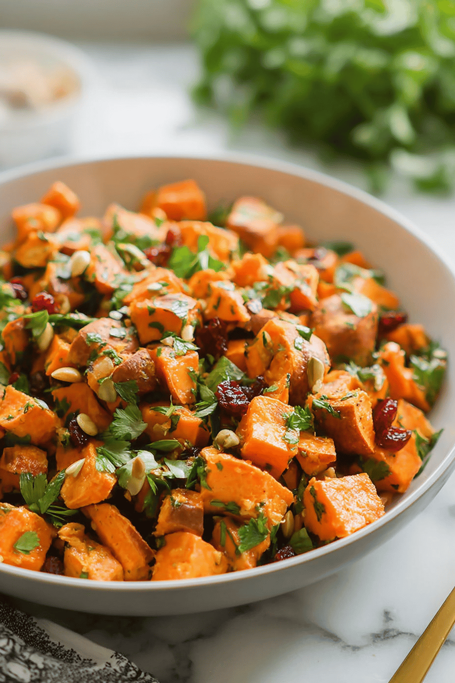 Moroccan Sweet Potato Salad With Spices And Citrus Dressing 7 Moroccan Sweet Potato Salad