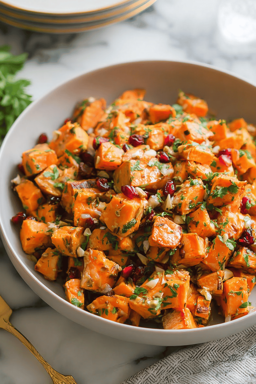 Moroccan Sweet Potato Salad With Spices And Citrus Dressing 6 Moroccan Sweet Potato Salad
