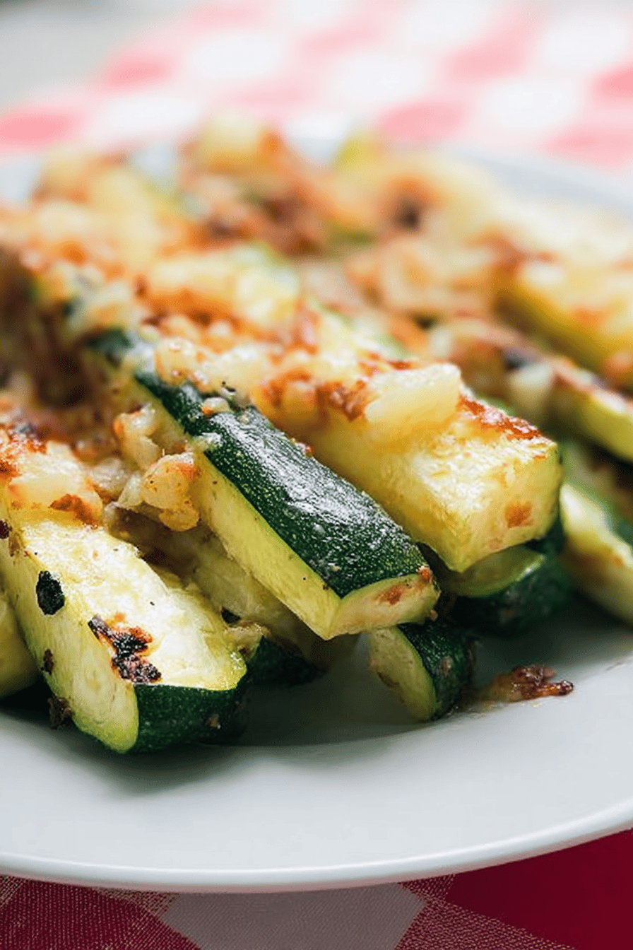 Oven Roasted Zucchini