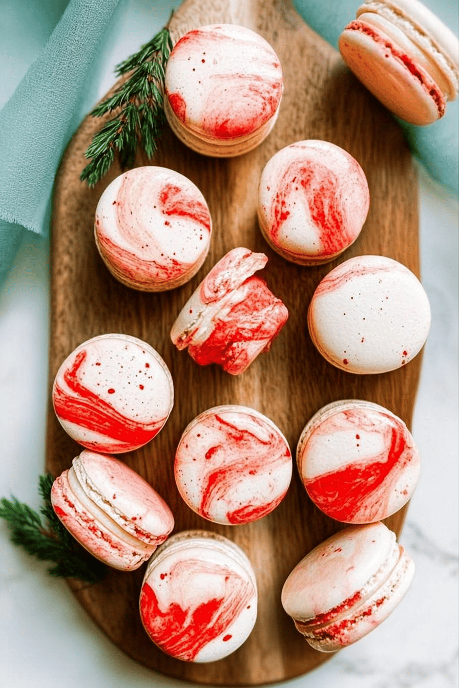 Peppermint Macarons