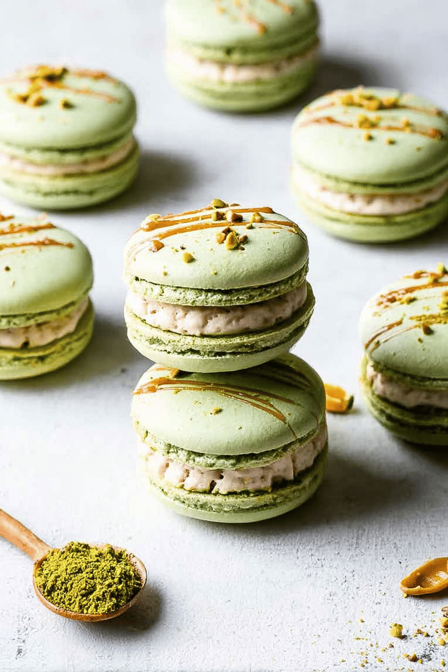 Pistachio Macarons