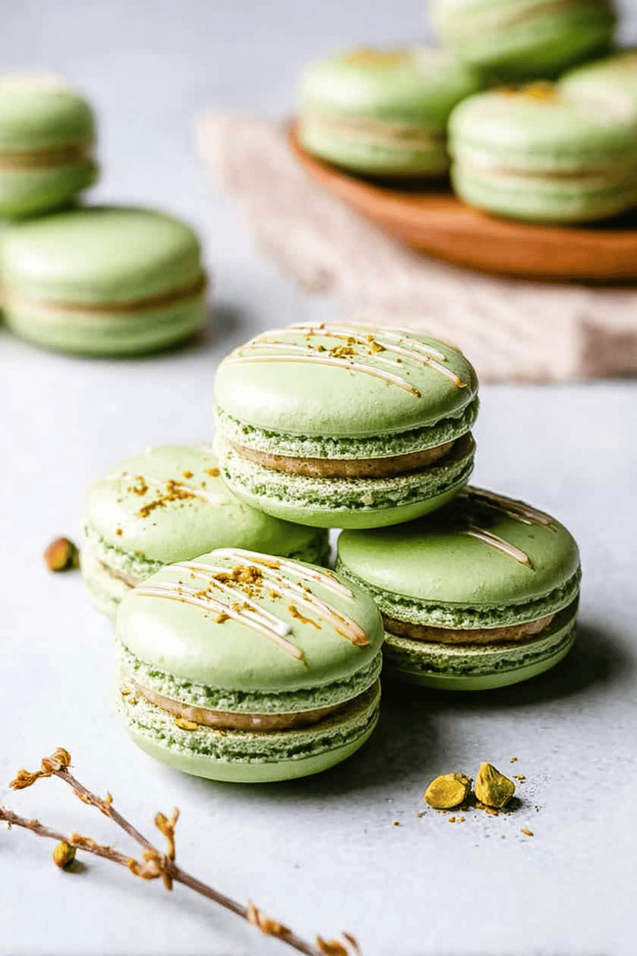Pistachio Macarons