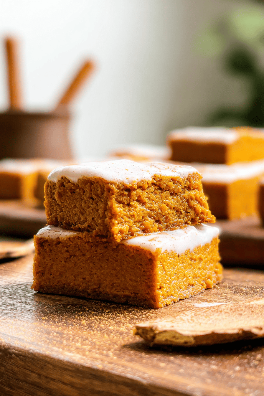 Pumpkin Blondies