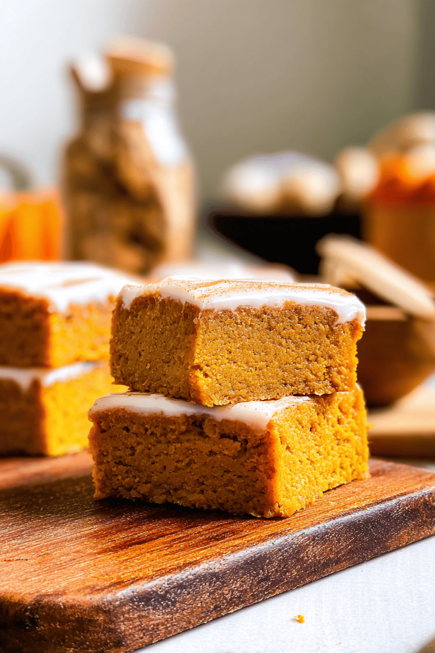 Pumpkin Blondies
