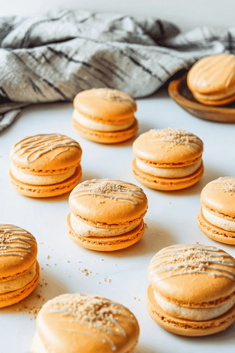 Pumpkin Cheesecake Macarons 32.Png