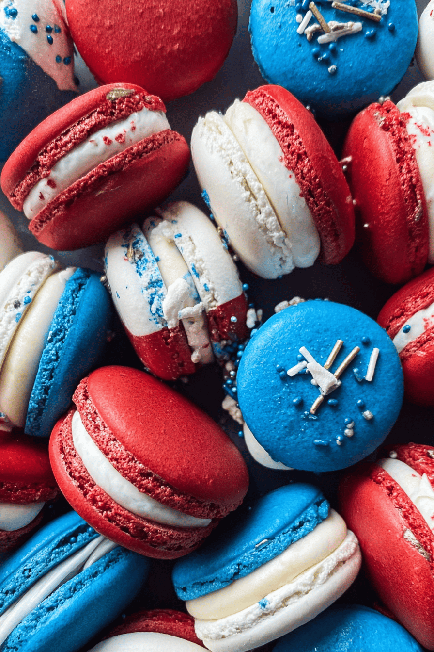 Red White And Blue Macarons Recipe For Patriotic Celebrations 7 Red White And Blue Macarons