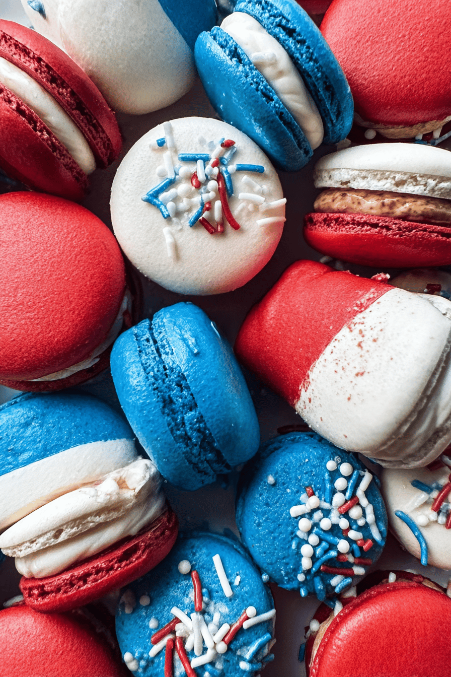 Red White And Blue Macarons Recipe For Patriotic Celebrations 6 Red White And Blue Macarons