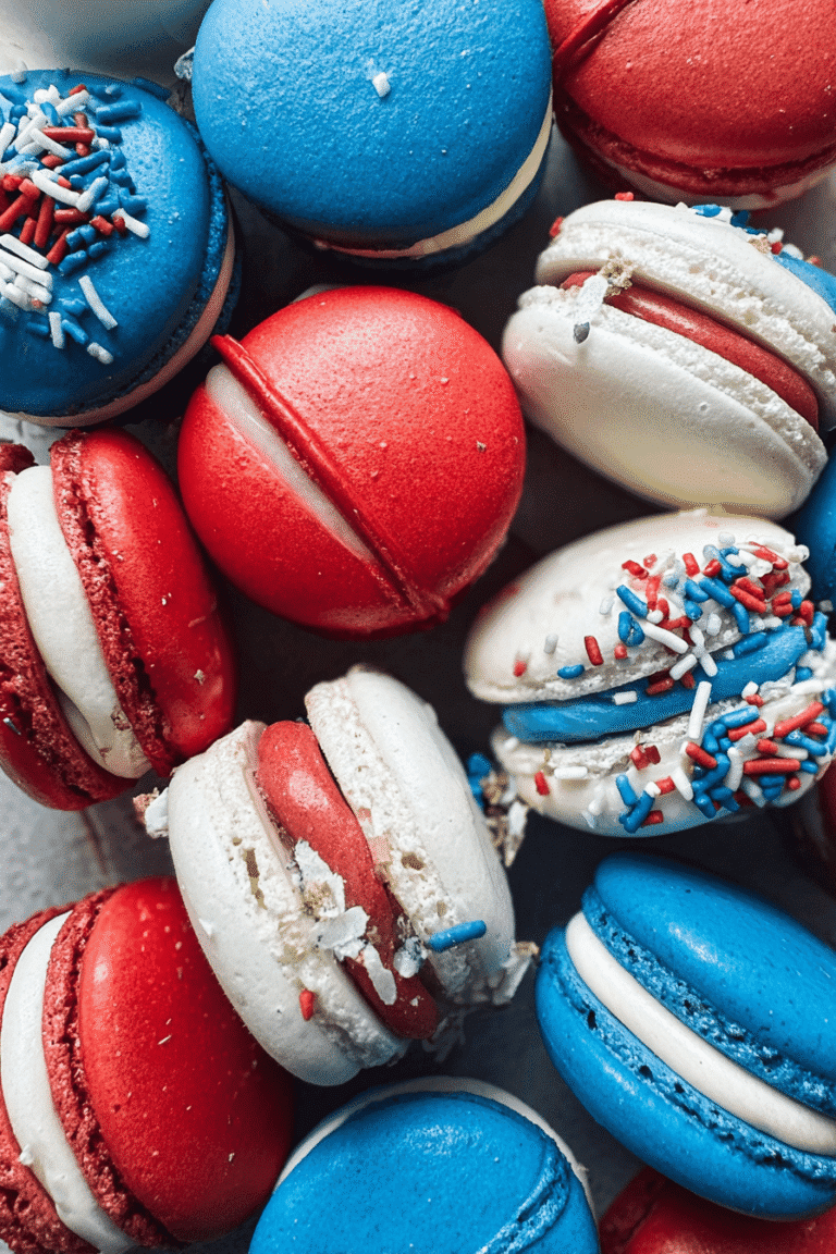 Red White And Blue Macarons 4.Png