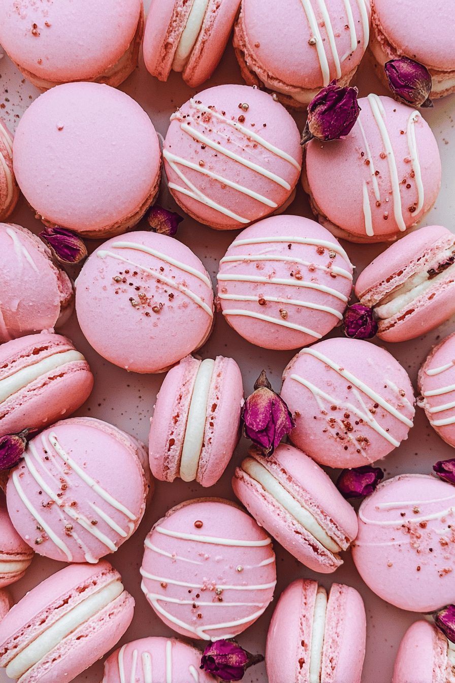 Rose Macarons