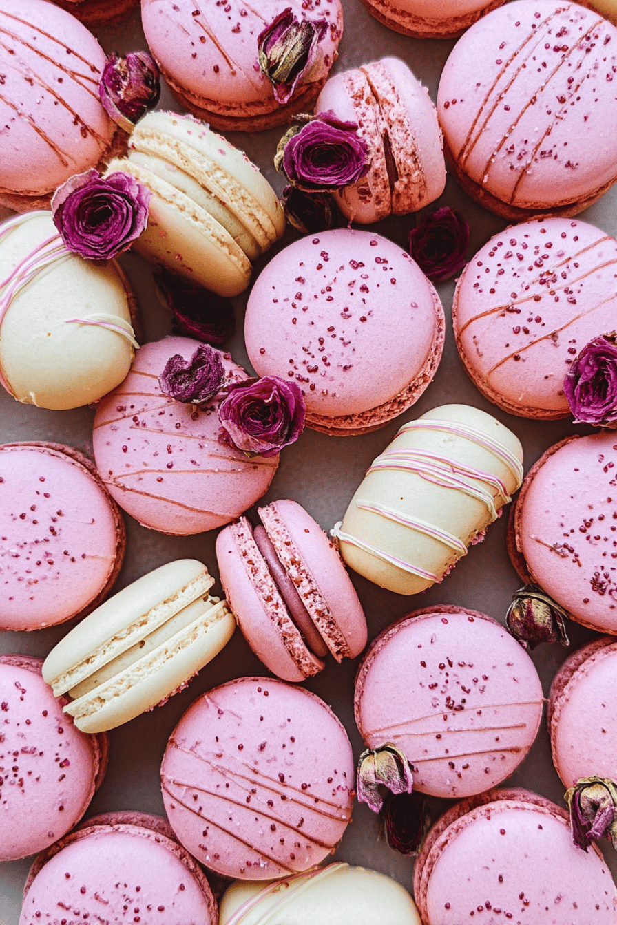 Rose Macarons