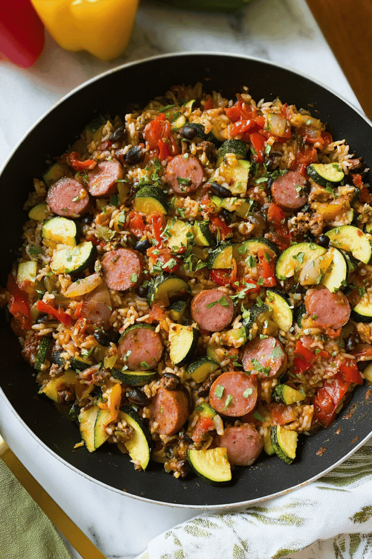 Sausage Zucchini Brown Rice Skillet 83.Png