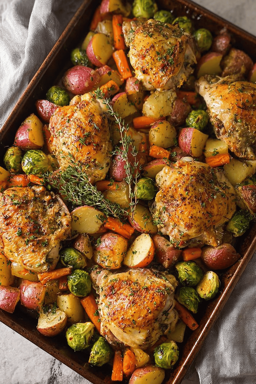Sheet Pan Roasted Chicken