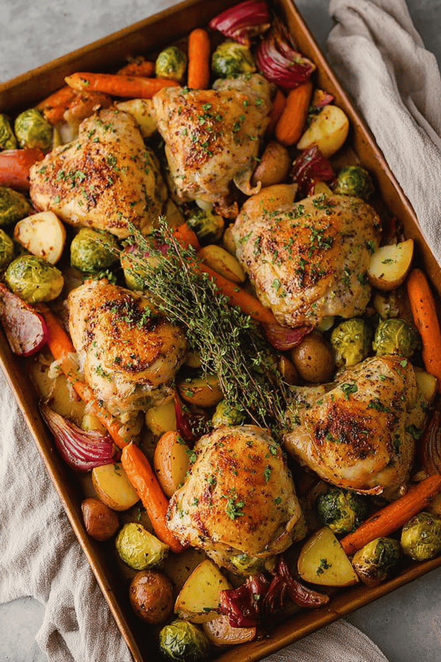 Sheet Pan Roasted Chicken
