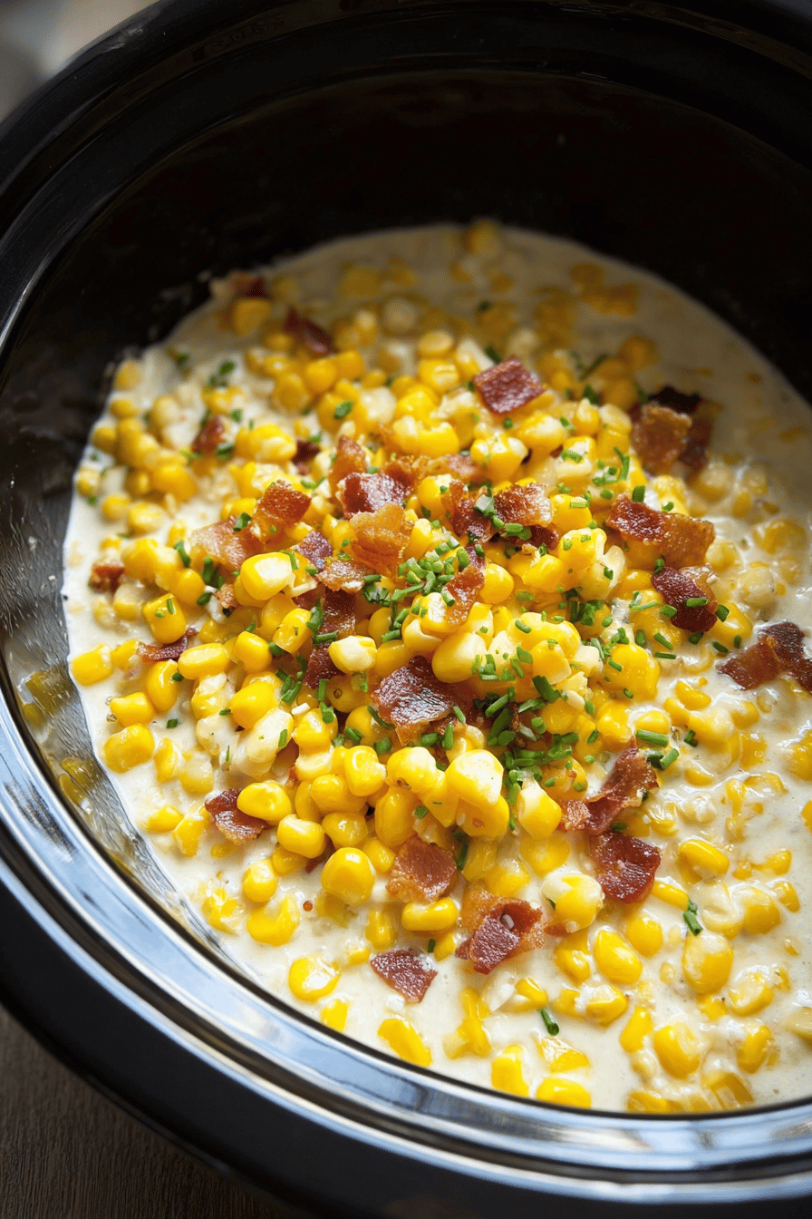 Slow Cooker Creamed Corn