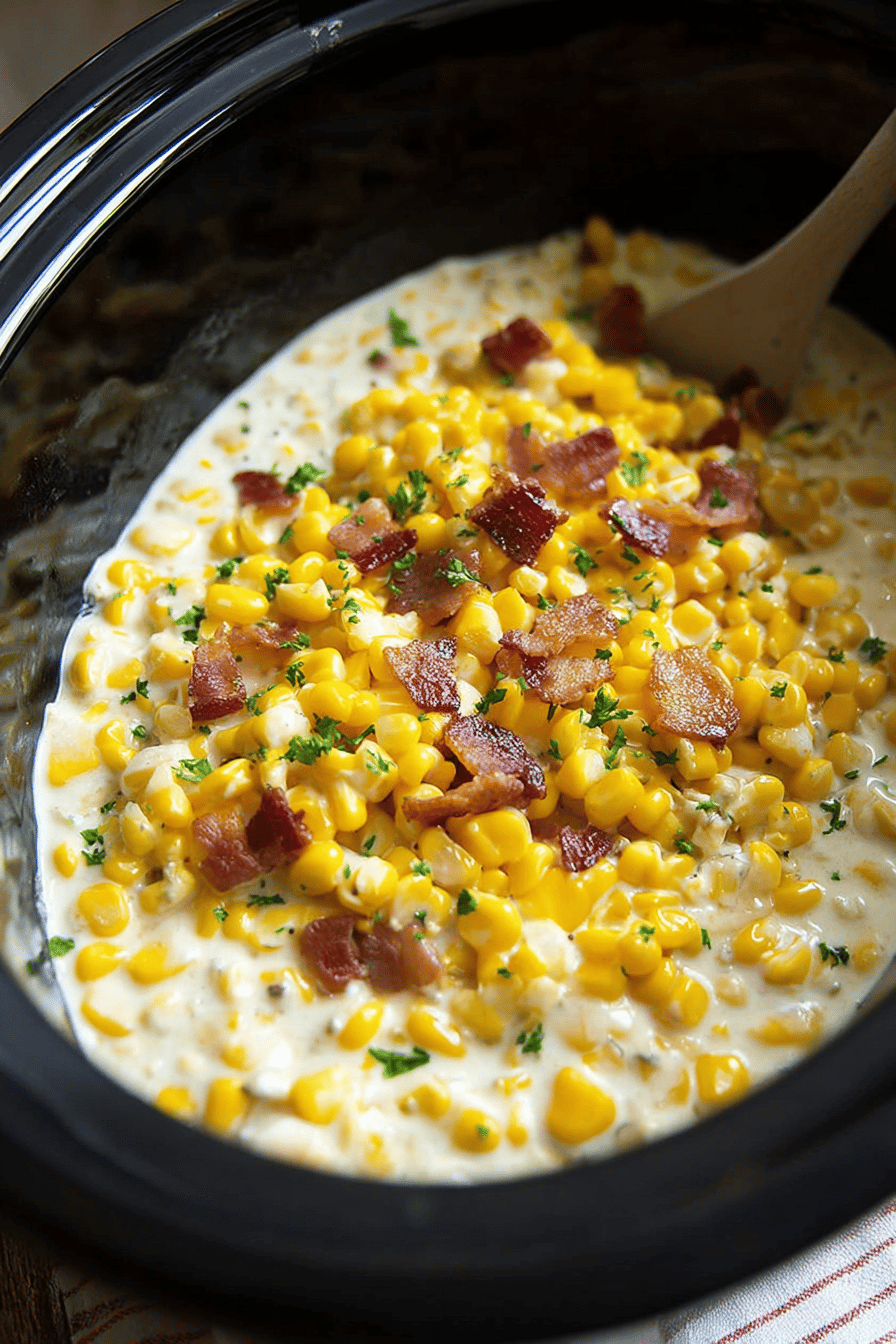 Slow Cooker Creamed Corn