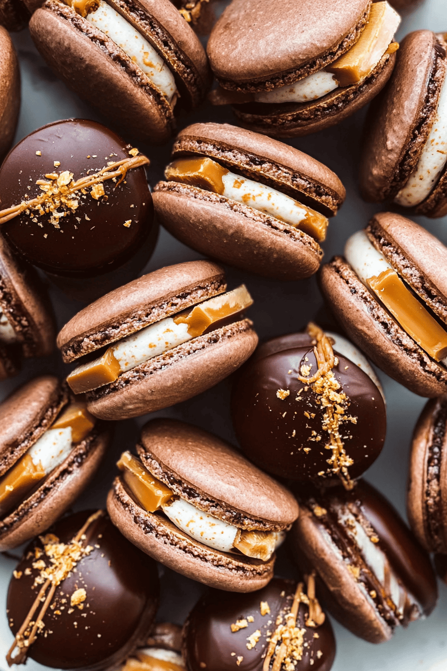 Snickers Macarons