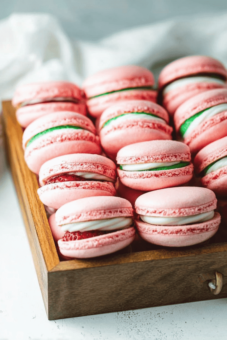 Strawberry Mint Macarons 37.Png