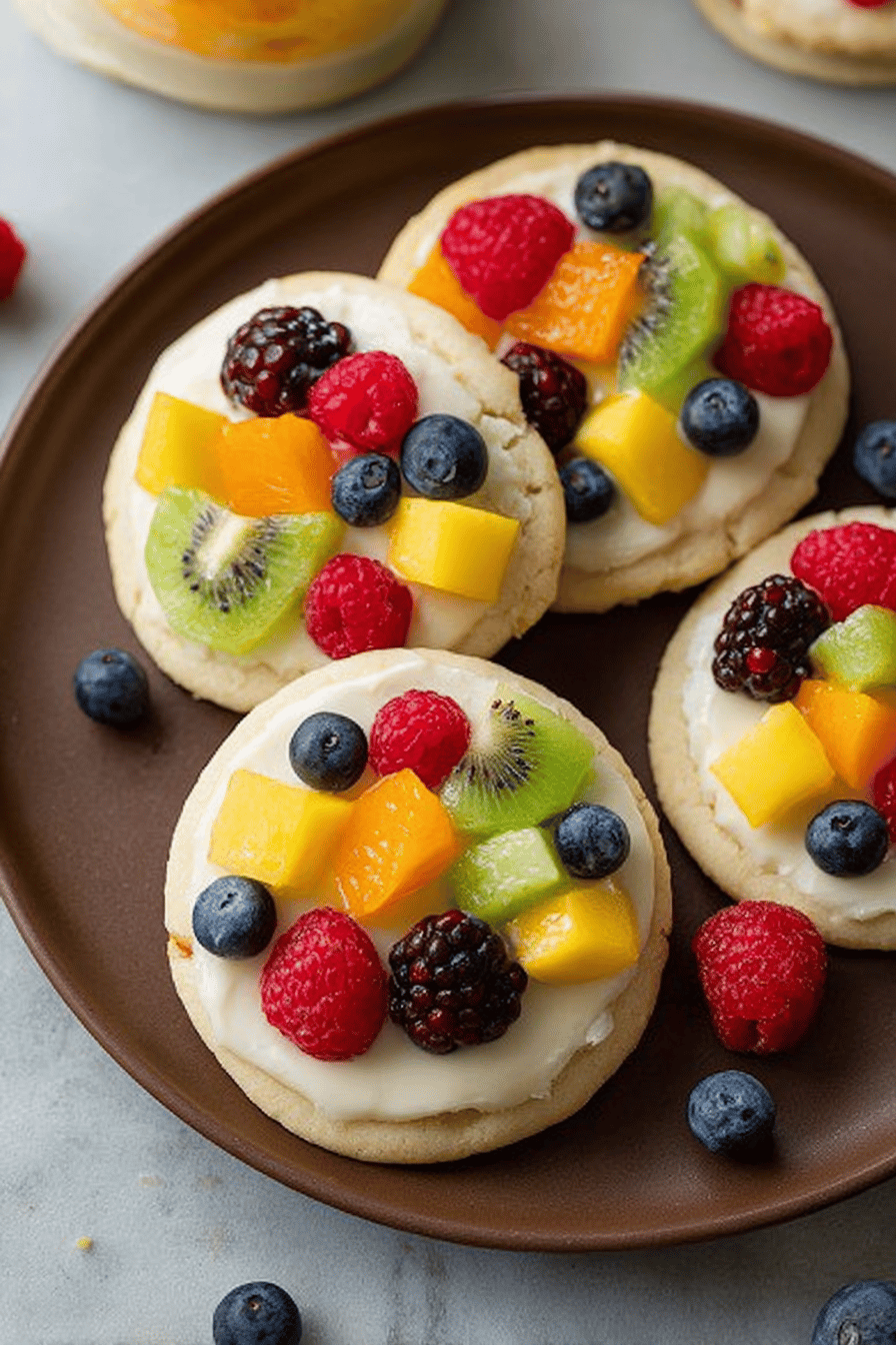 Sugar Cookie Fruit Pizzas Chewy Version