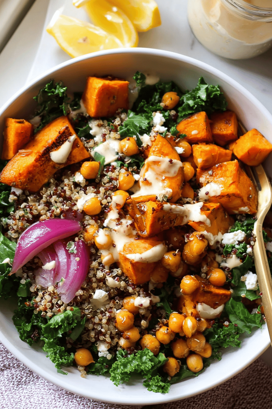 Sweet Potato Chick Pea Buddha Bowls