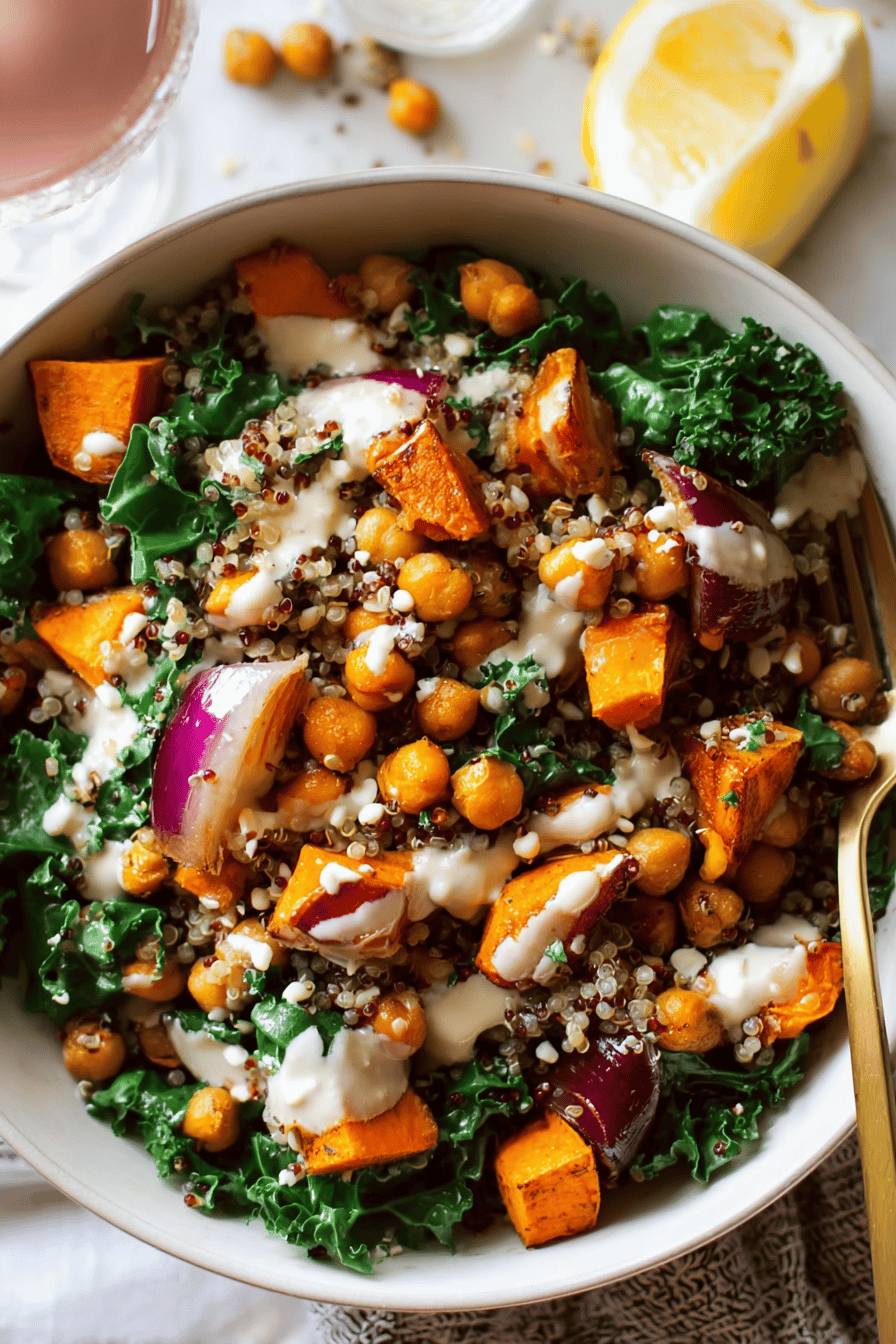 Sweet Potato Chick Pea Buddha Bowls