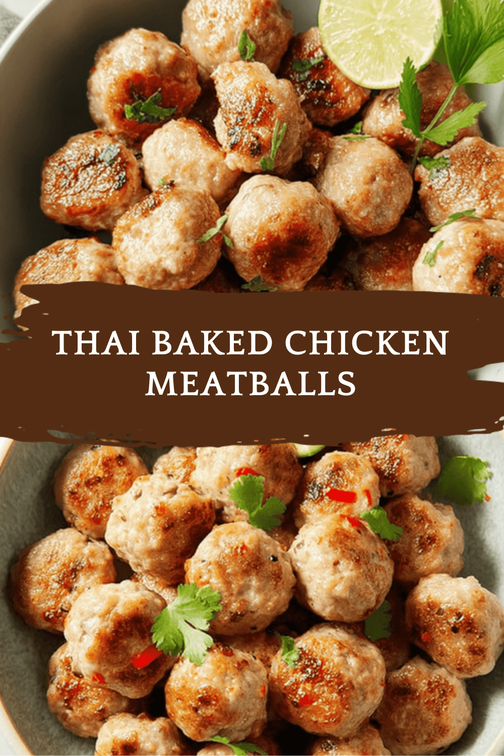 Thai Baked Chicken Meatballs