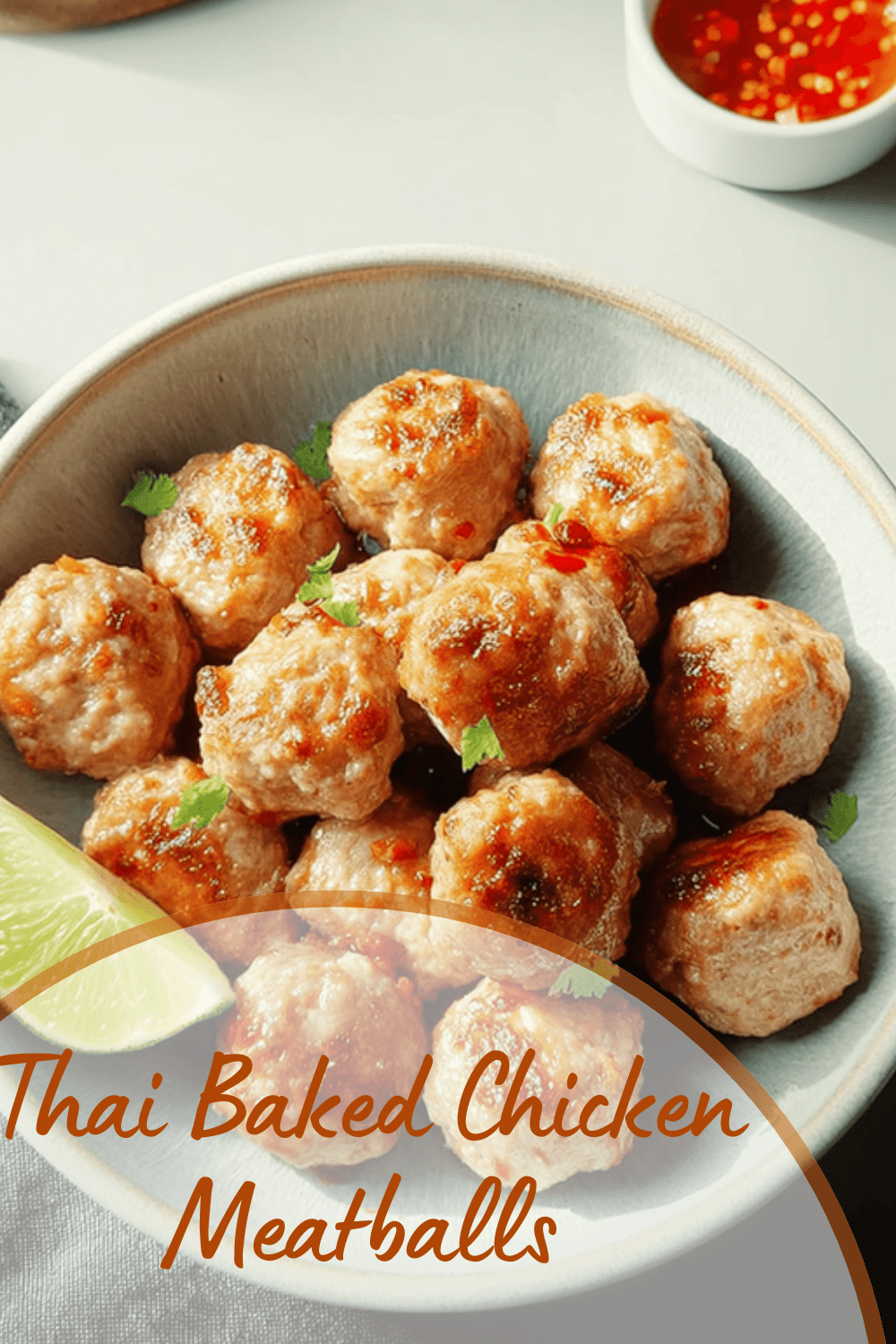 Thai Baked Chicken Meatballs