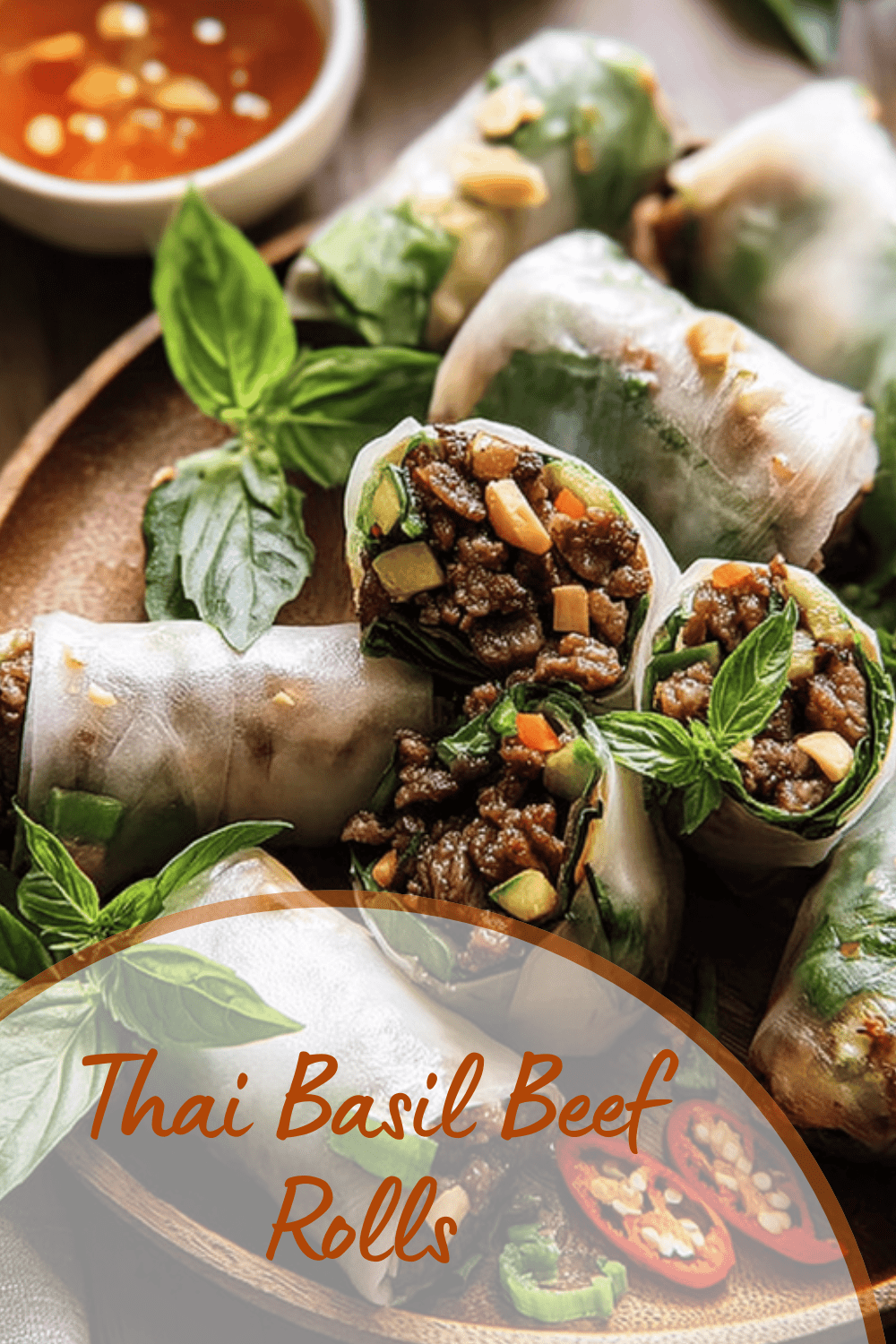 Thai Basil Beef Rolls