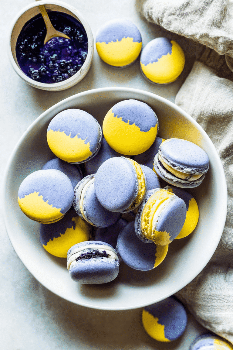 Vegan Lemon Blueberry Macarons 25.Png