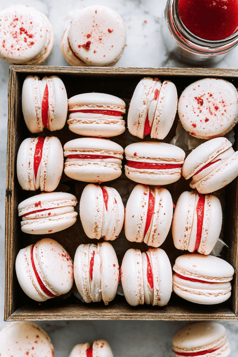 Vegan Strawberry Macarons 26.Png