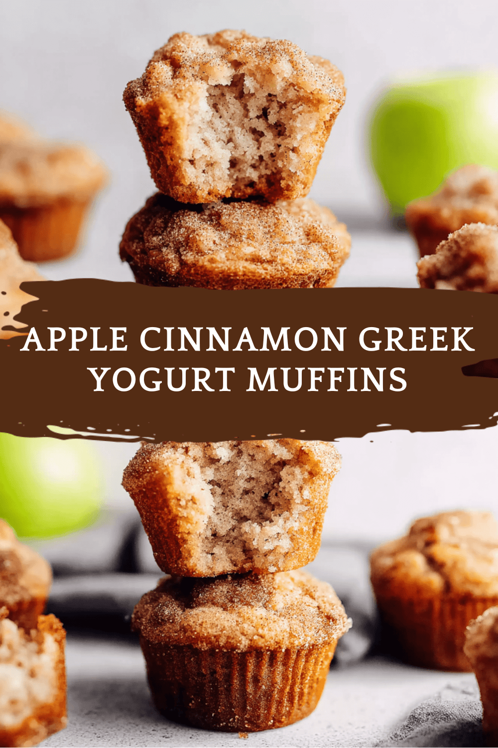 Apple Cinnamon Greek Yogurt Muffins