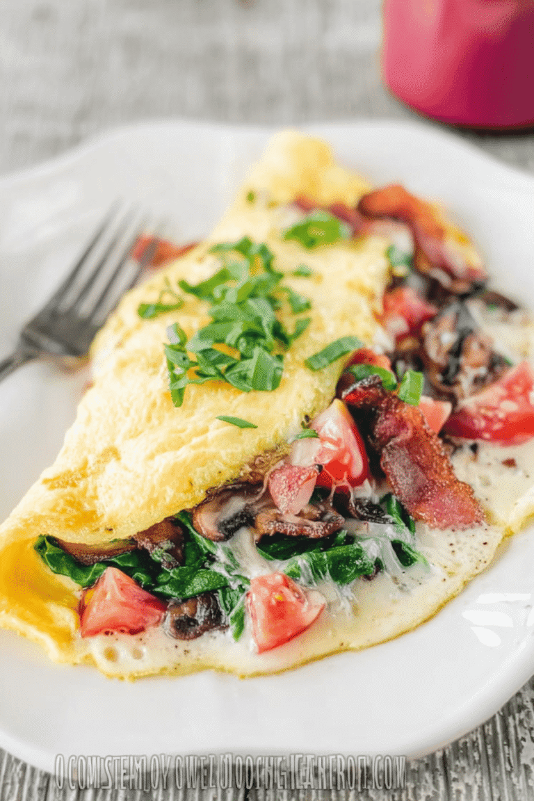 Bacon Spinach Egg White Omelette 61.Png