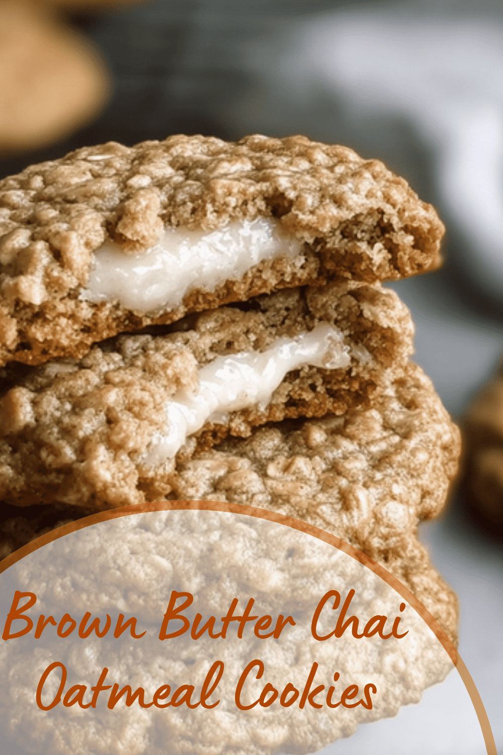 Brown Butter Chai Oatmeal Cookies