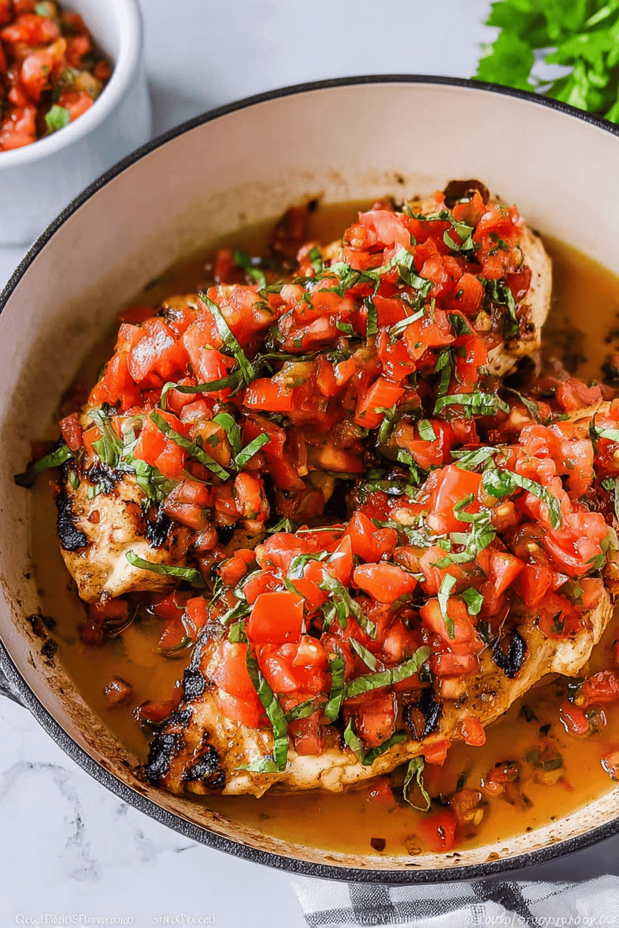 Bruschetta Chicken Recipe With Fresh Tomatoes And Garlic 6 Bruschetta Chicken