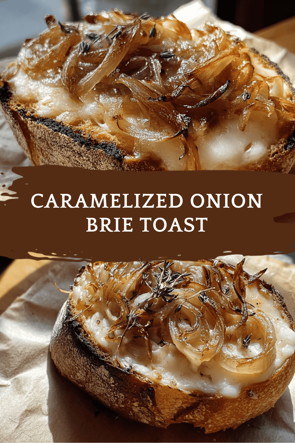 Caramelized Onion Brie Toast