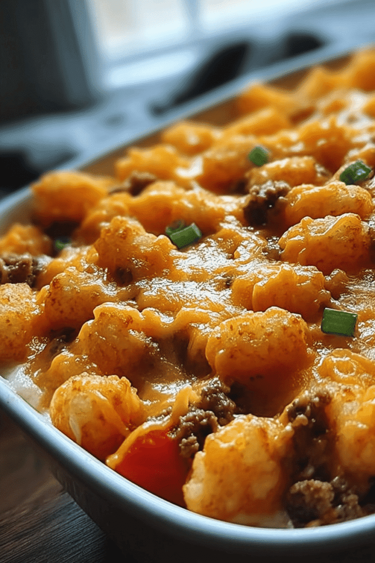 Tater Tot Casserole Recipes That Are Easy And Delicious To Make 8 Cheesy Tater Tot Casserole 86.Png