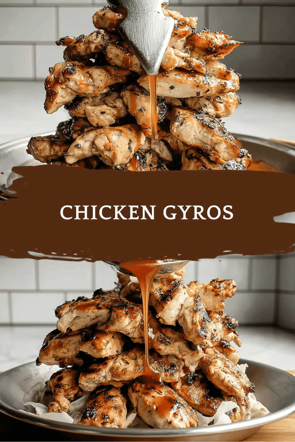 Greek Chicken Gyros With Creamy Tzatziki Sauce Recipe 6 Chicken Gyros