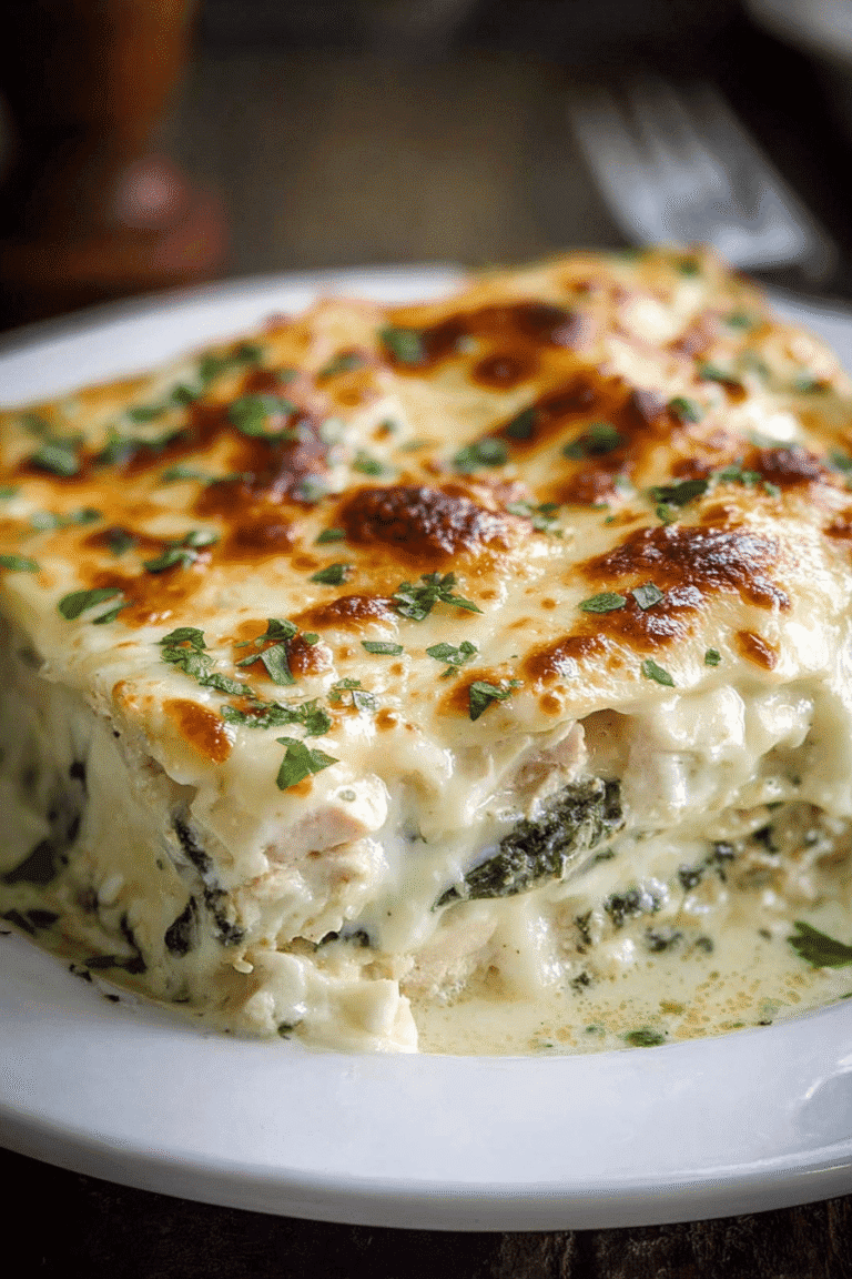 White Chicken Lasagna Recipe With Creamy Sauce And Cheese Blend 8 Chicken Lasagna Recipe 19.Png