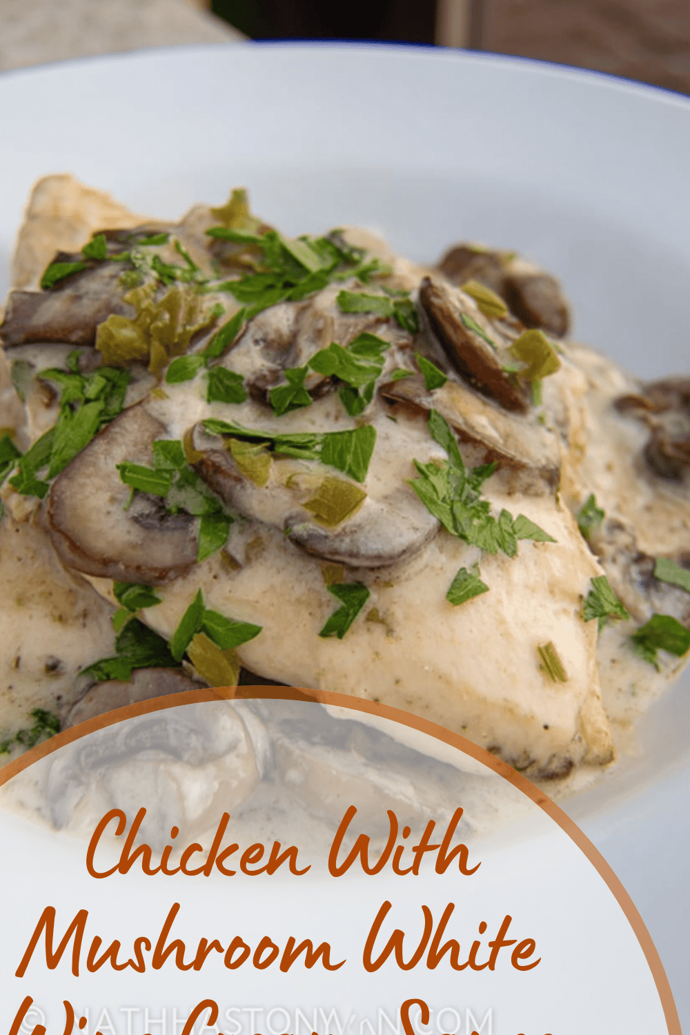 Chicken With Mushroom White Wine Cream Sauce