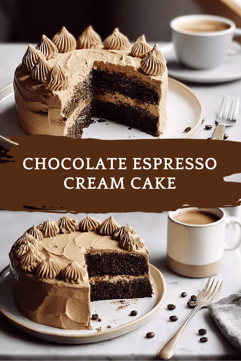 Chocolate Espresso Cream Cake