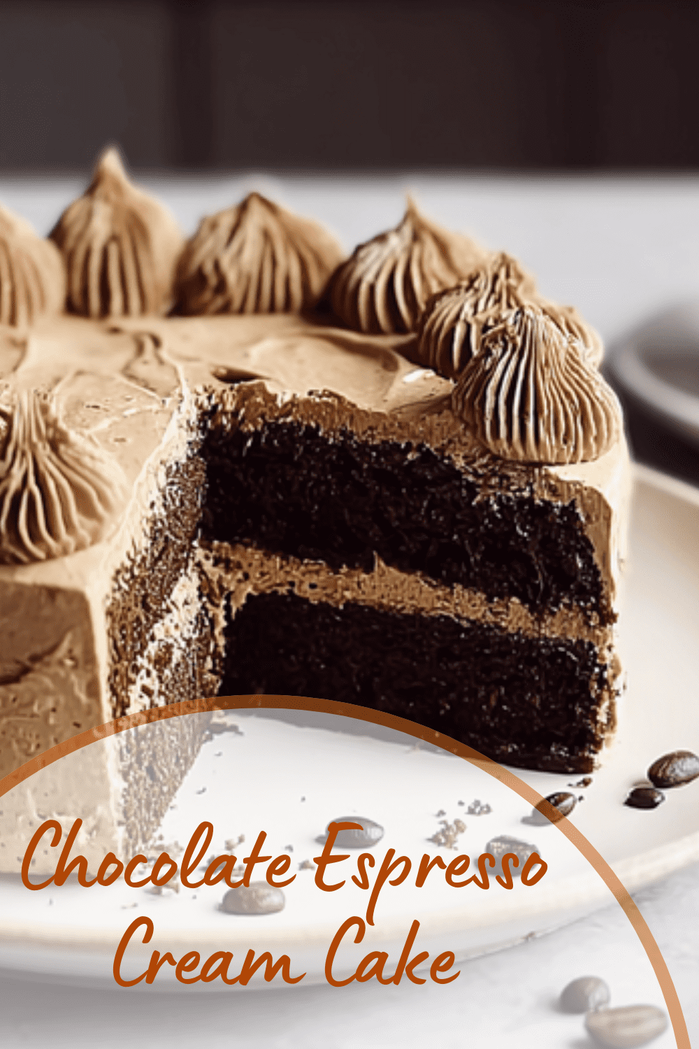 Chocolate Espresso Cream Cake