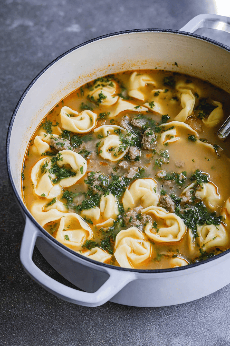 Creamy Tortellini Soup