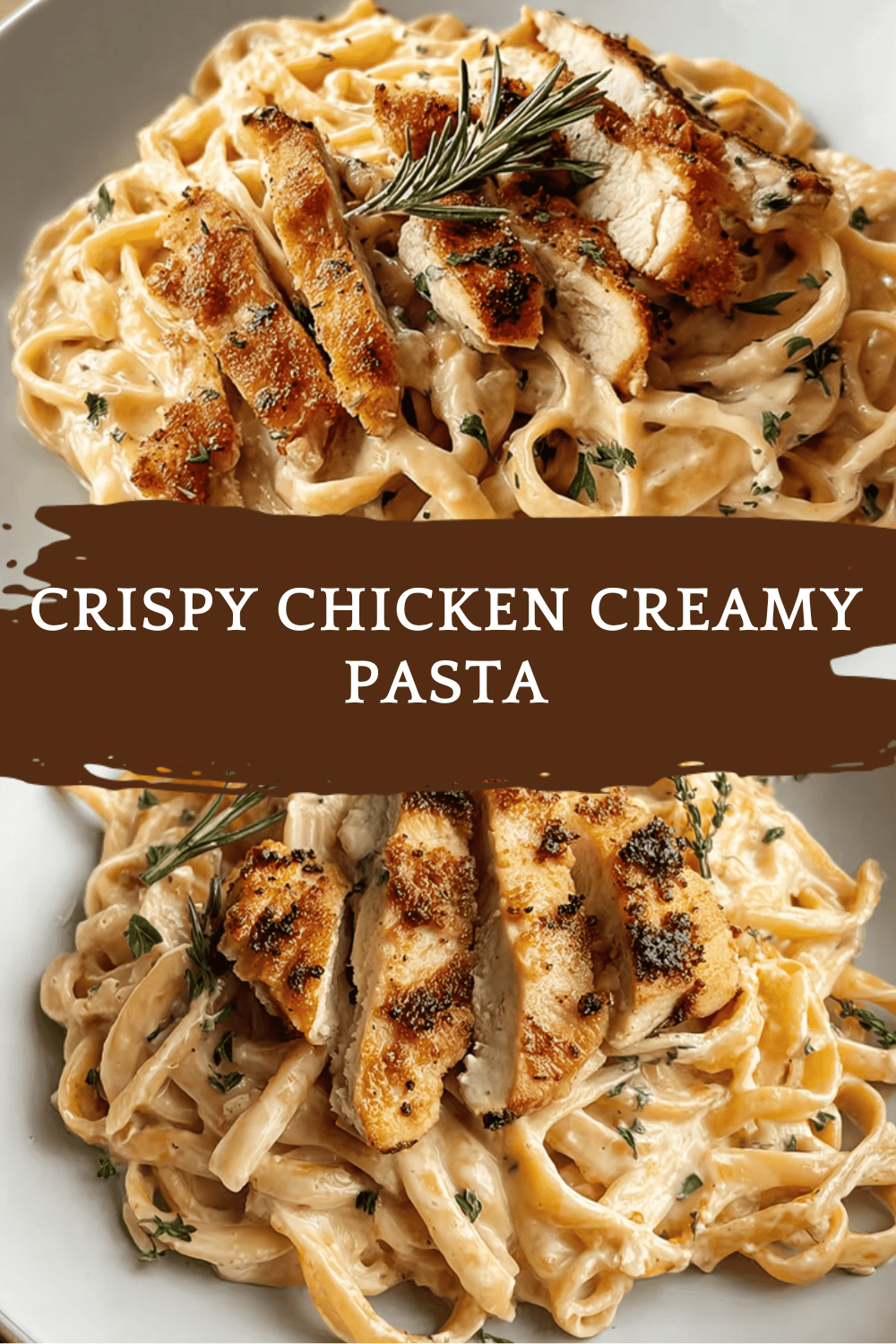 Crispy Chicken Creamy Pasta