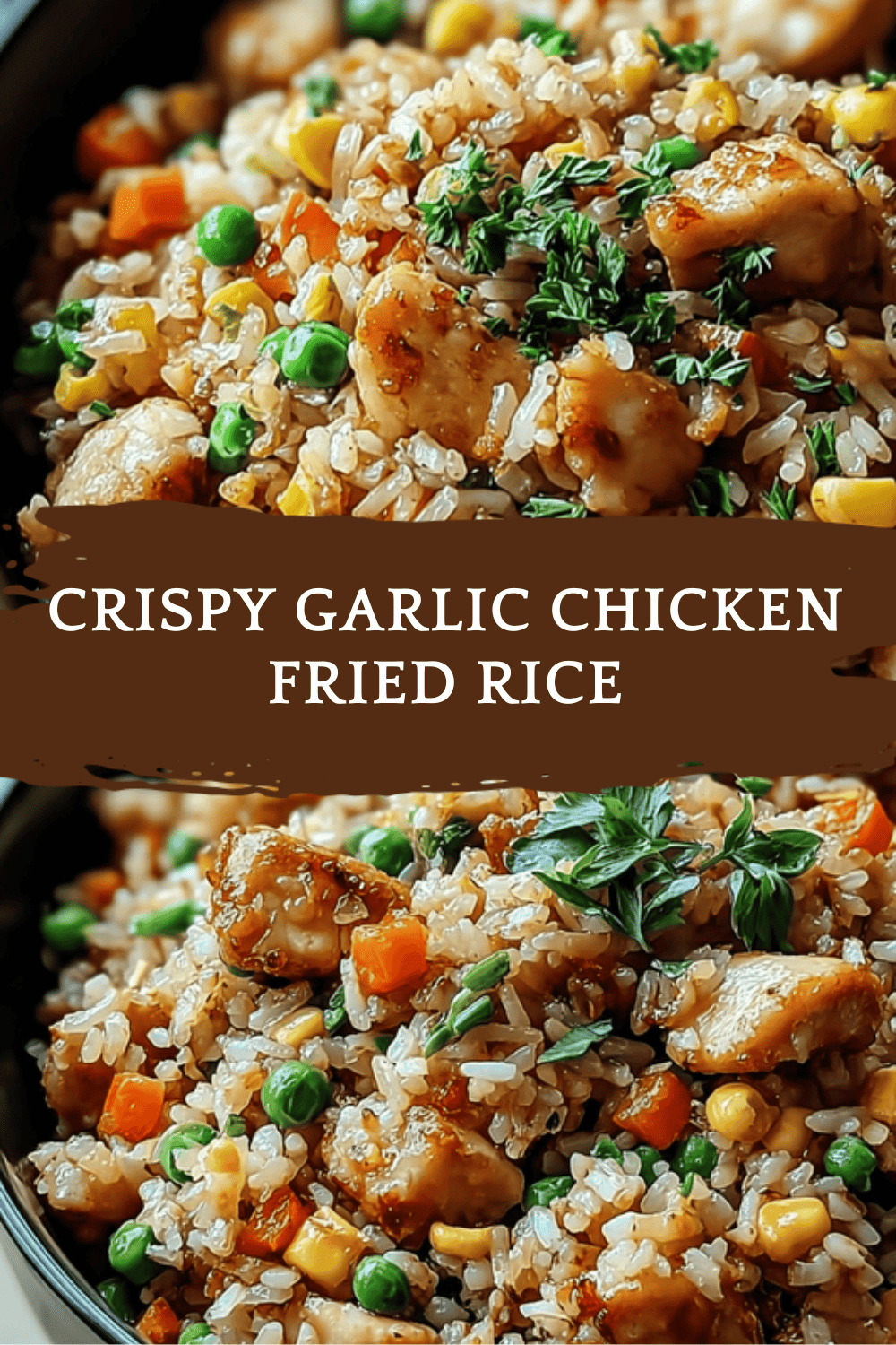 Crispy Garlic Chicken Fried Rice