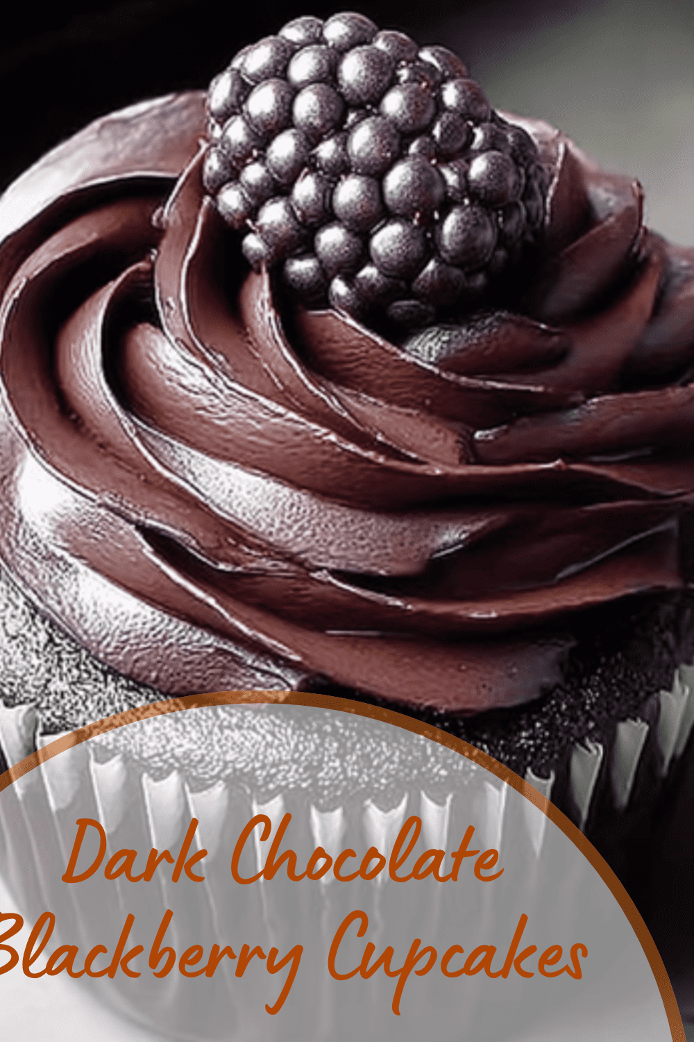Dark Chocolate Blackberry Cupcakes