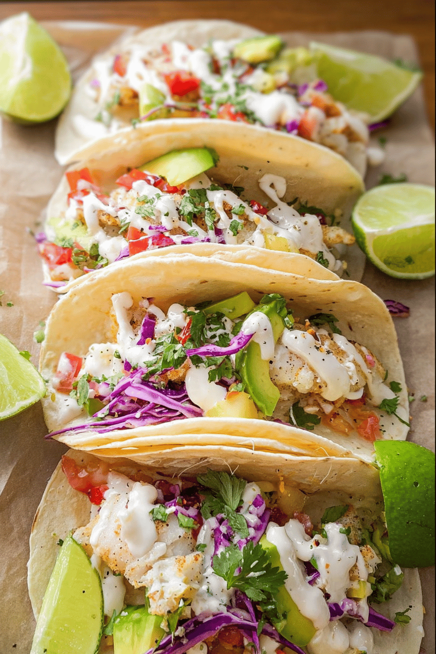 Fish Tacos Recipe With Creamy Sauce For Bold Flavor 6 Fish Tacos