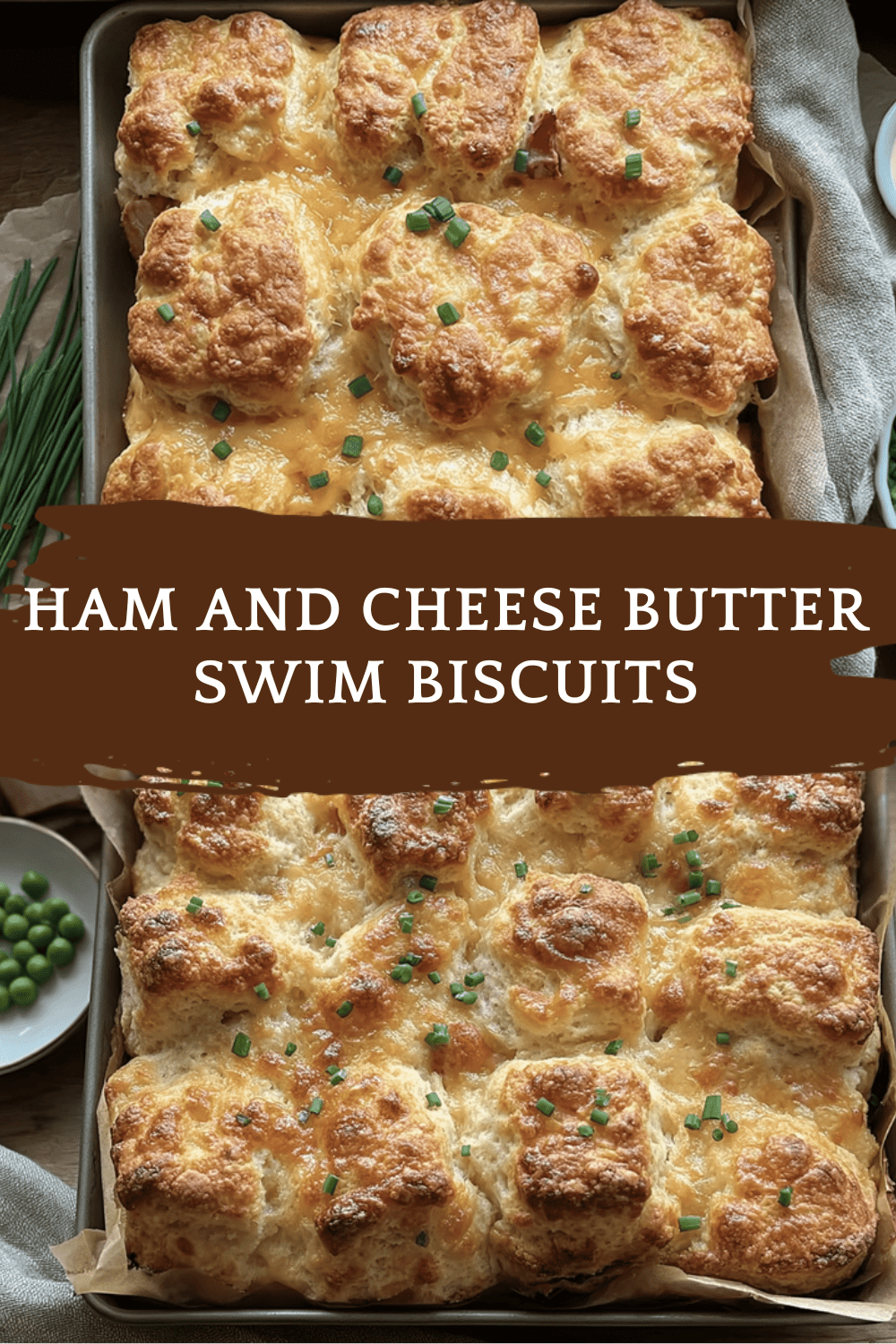 Ham And Cheese Butter Swim Biscuits