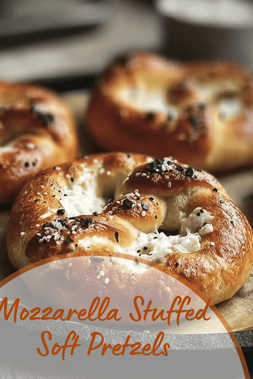 Mozzarella Stuffed Soft Pretzels