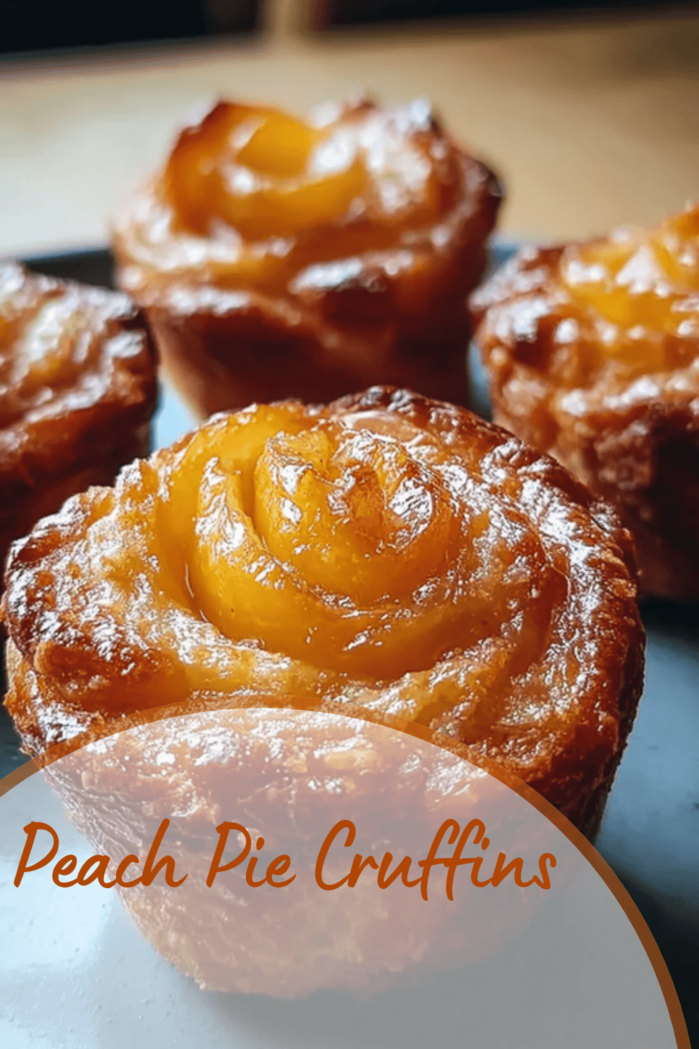 Peach Pie Cruffins